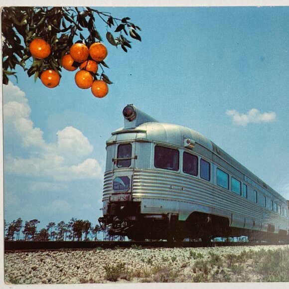 Silver Meteor Seaboard Air Line Railroad Train Pullman Streamliner Vtg Postcard - Picture 1 of 6